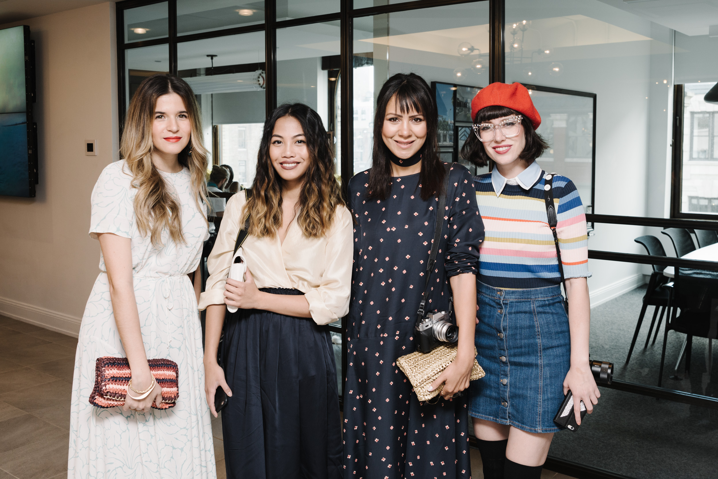 The 2016 nominees for Bloglovin Awards' Breakthrough Fashion Blogger of the Year: Maristella Gonzalez of A Constellation, Jannel Therese of Street Style Teller, Taye Hansberry of Stuff She Likes and Amy Roiland of A Fashion Nerd