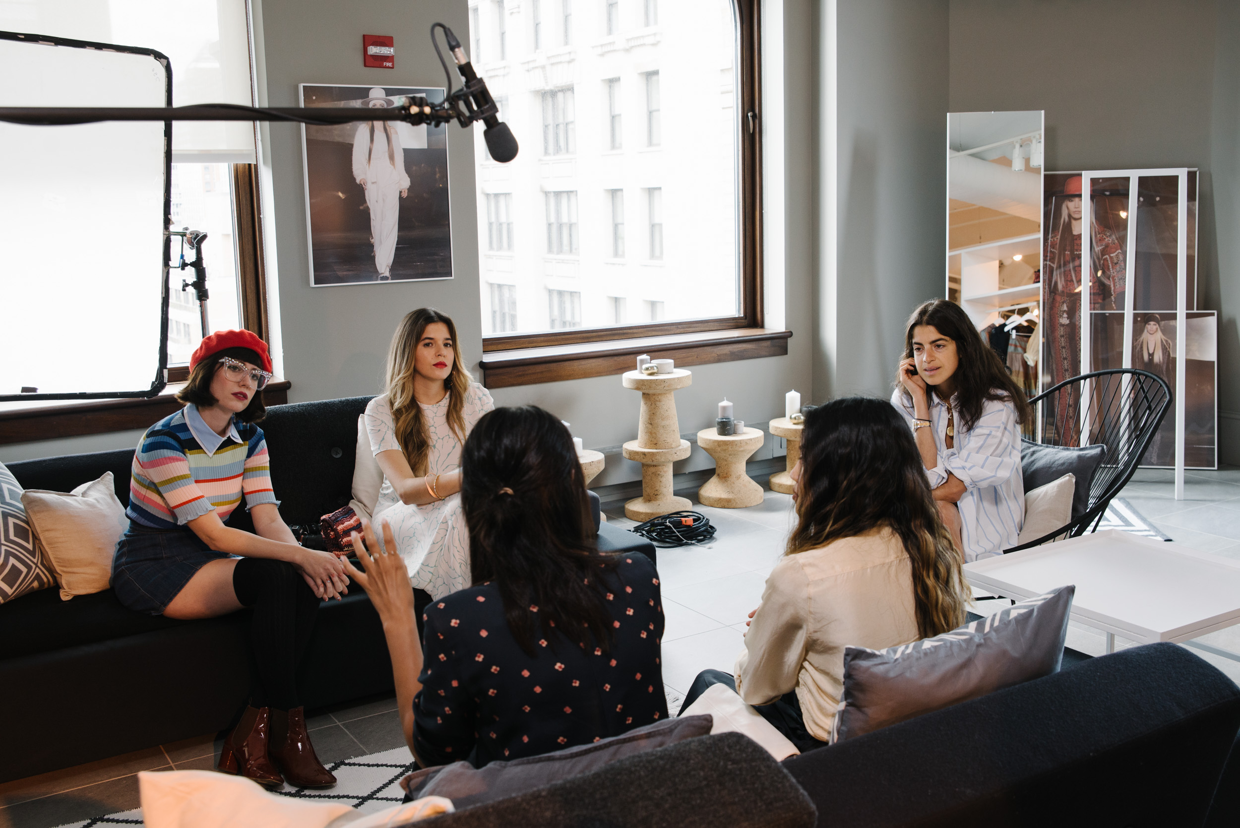Leandra Medine and the nominees for the 2016 Bloglovin Awards' Breakthrough Fashion Blogger of the Year category
