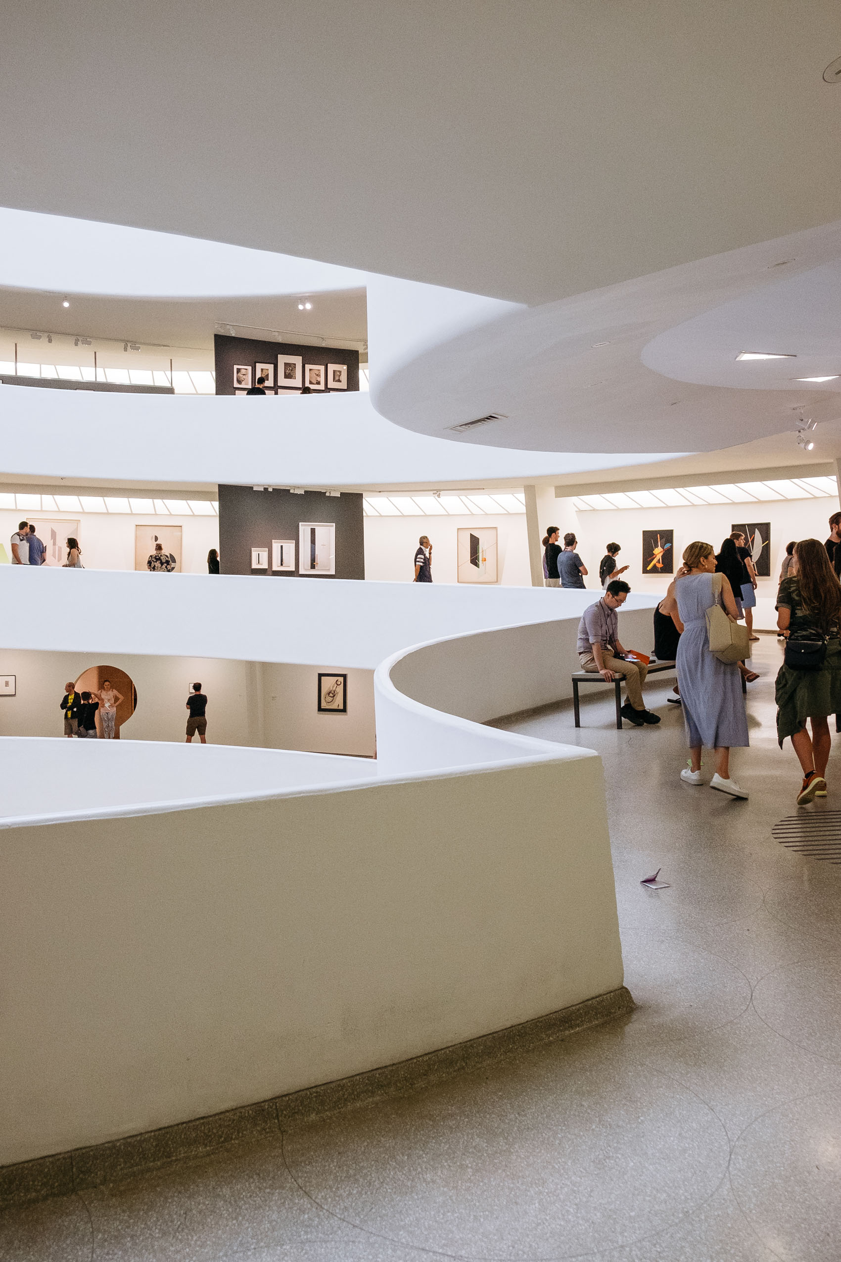 Inside the Guggenheim Museum in New York
