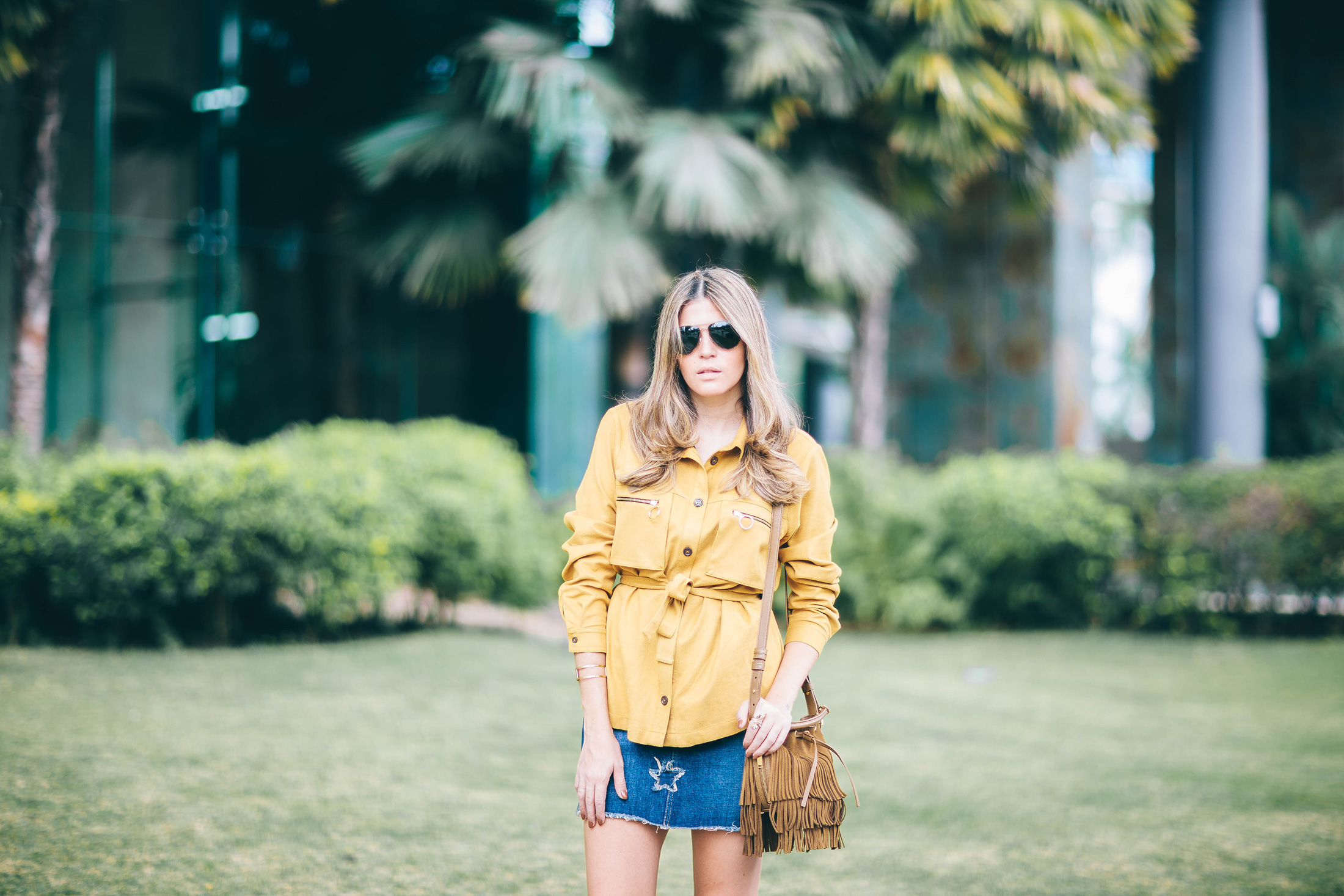 Blue Dress & Saint Laurent Bag - A Constellation