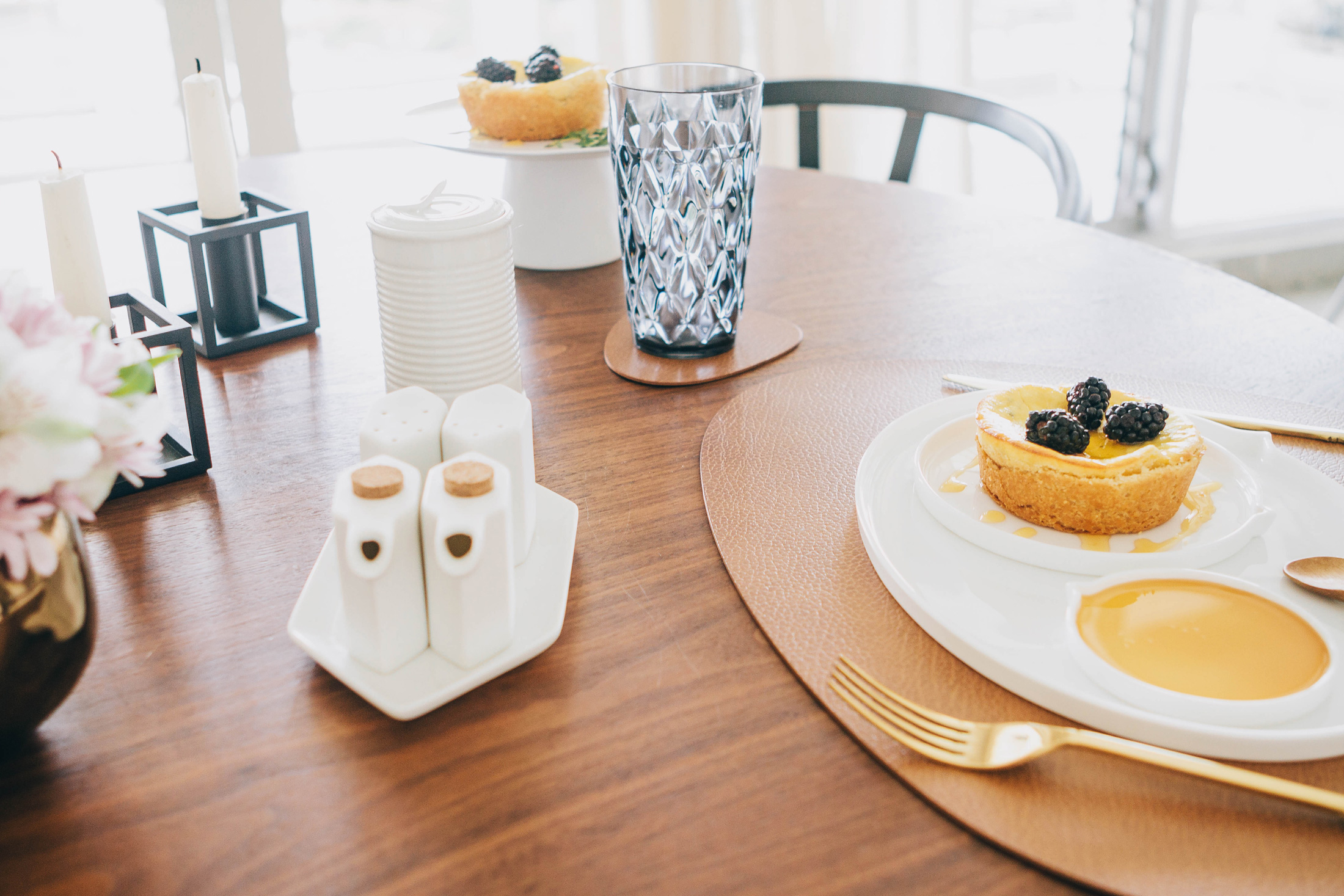 Tablescape with Kubus by Lassen candleholders