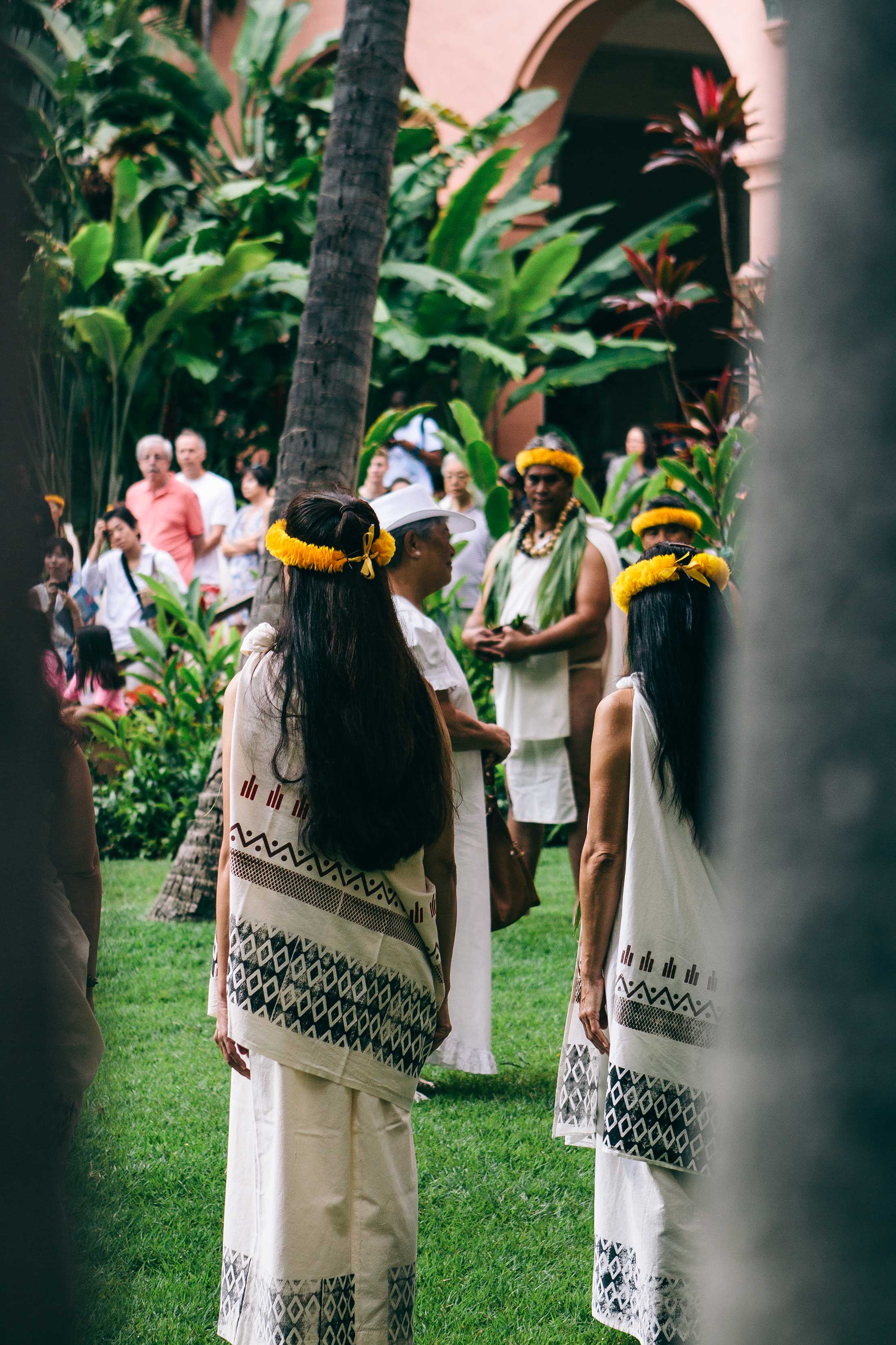 Hawaiian ceremony at the Royal Hawaiian