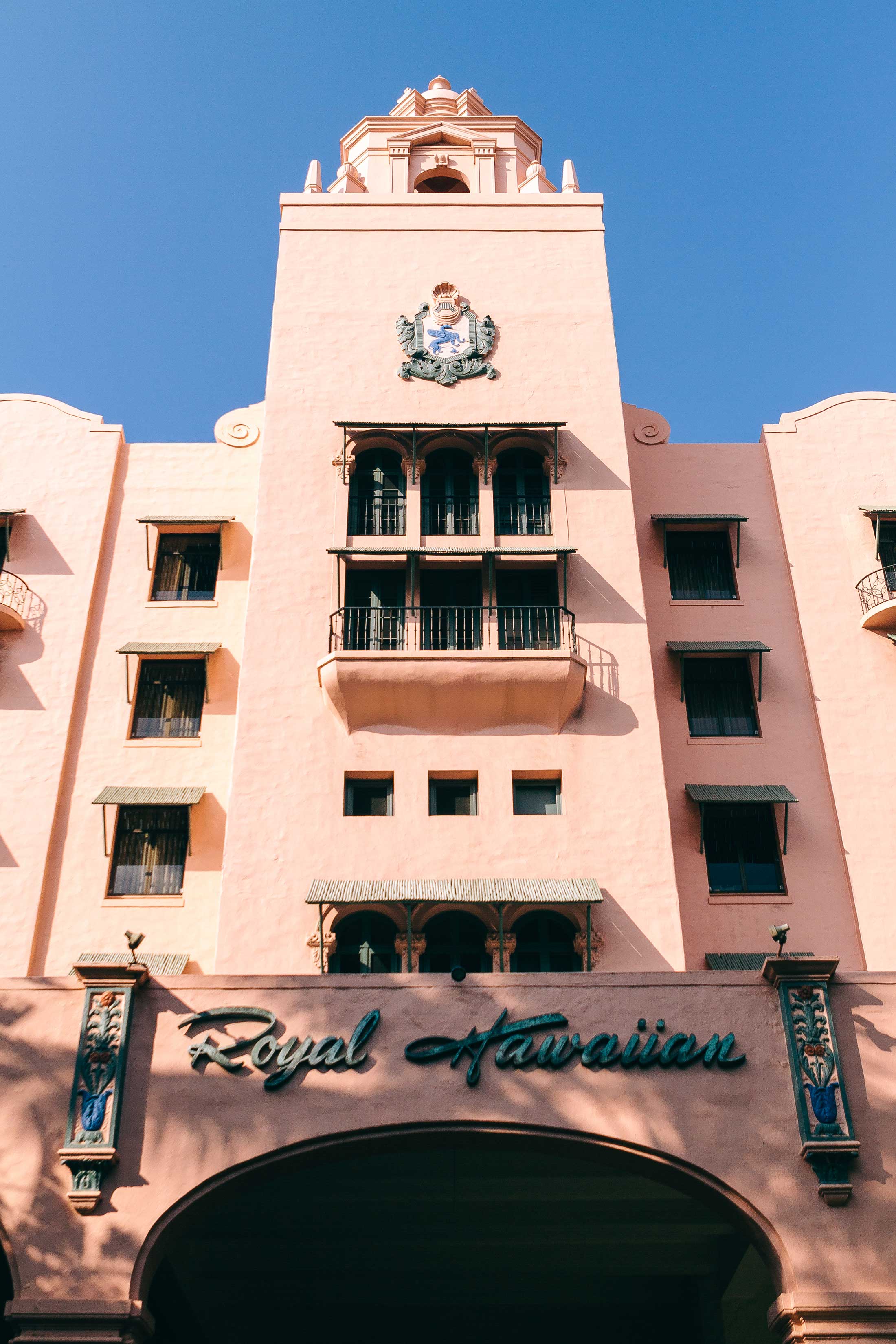 Pink hotel in Honolulu
