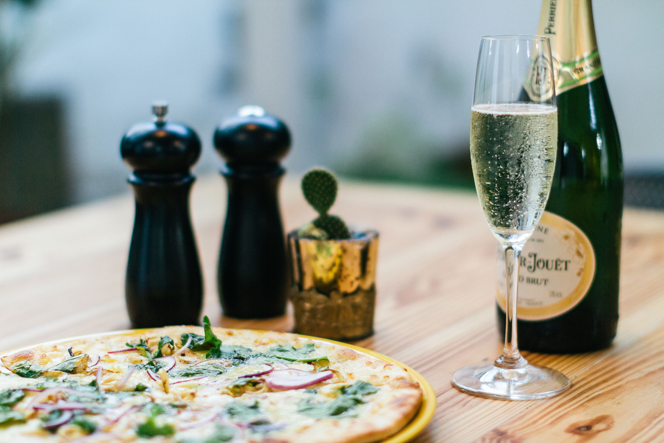 Champagne and Pizza