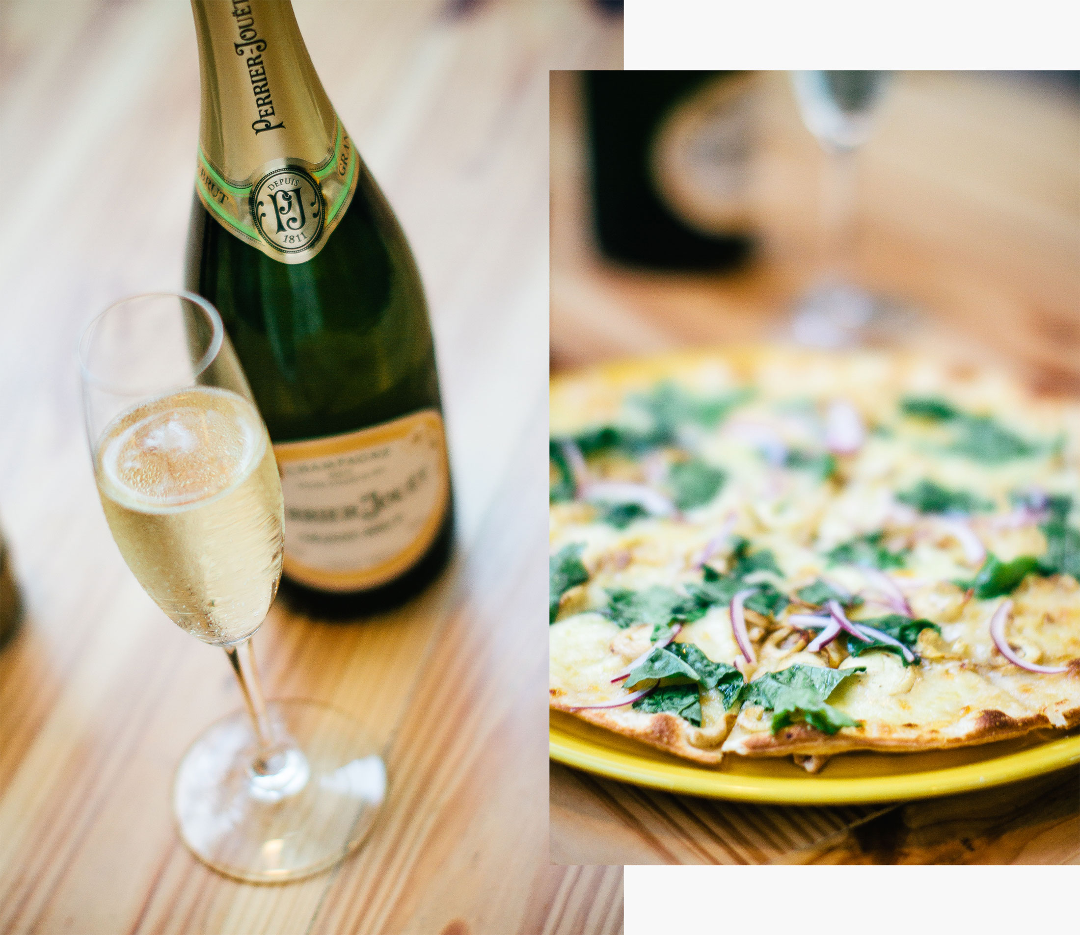 Champagne and Pizza