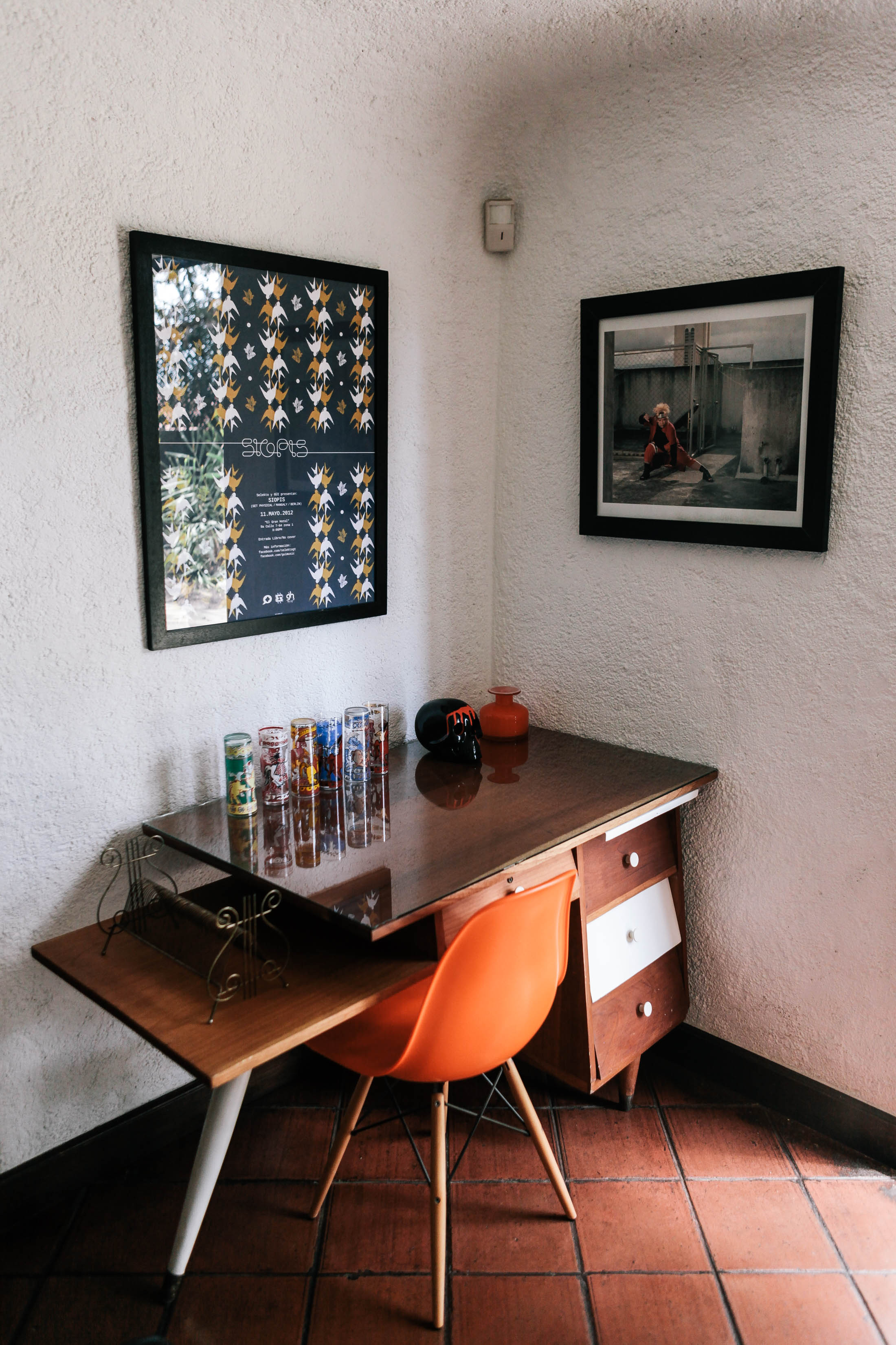 Desk with Eames chair