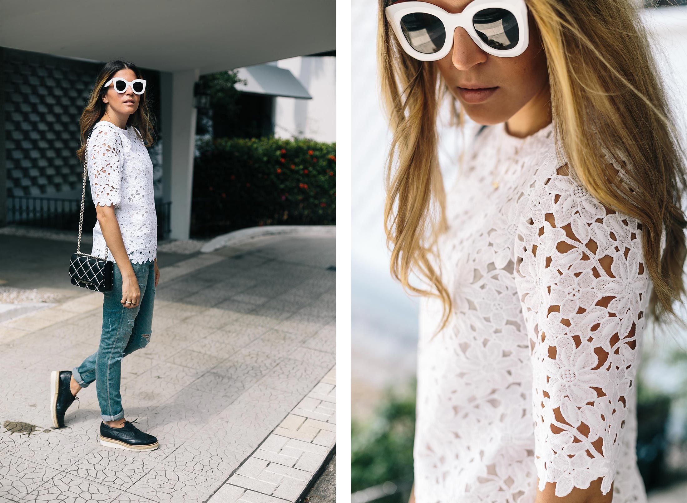 Everyday denim, black and white outfit inspiration for spring summer 2016