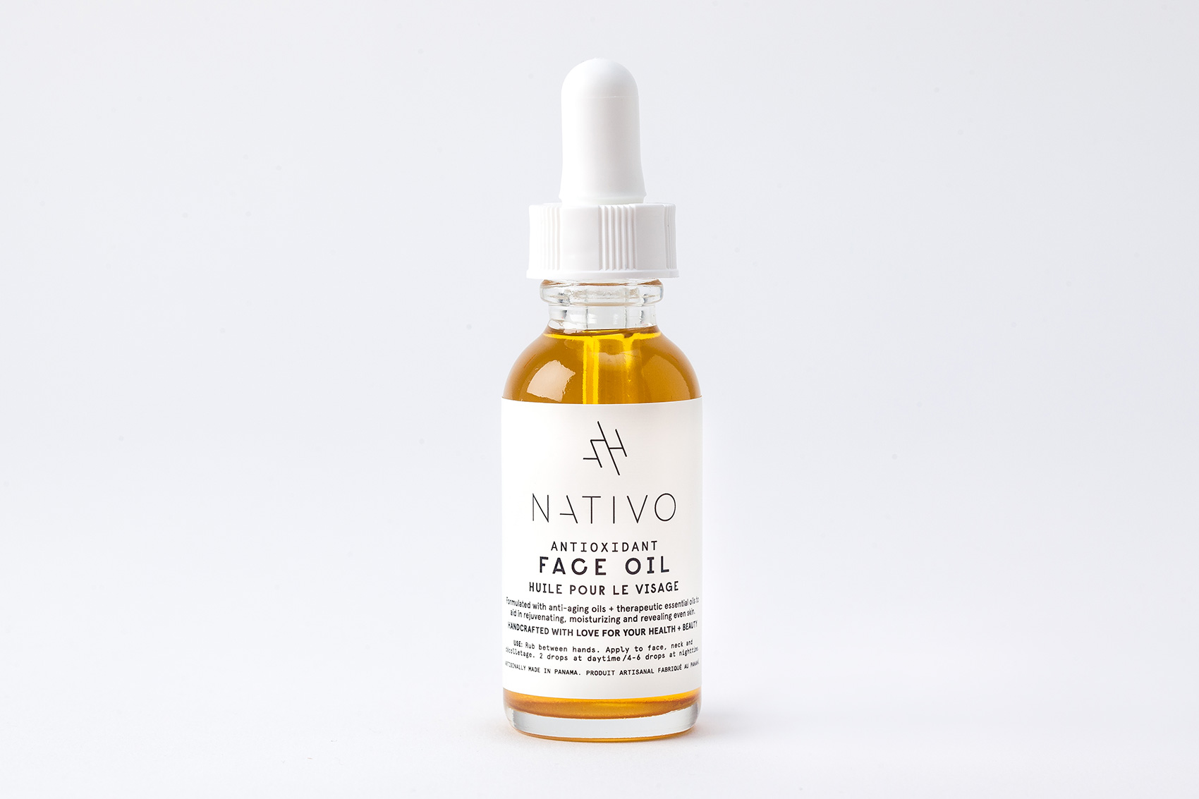 Nativo packaging for Face Oil designed by Stellar Studio