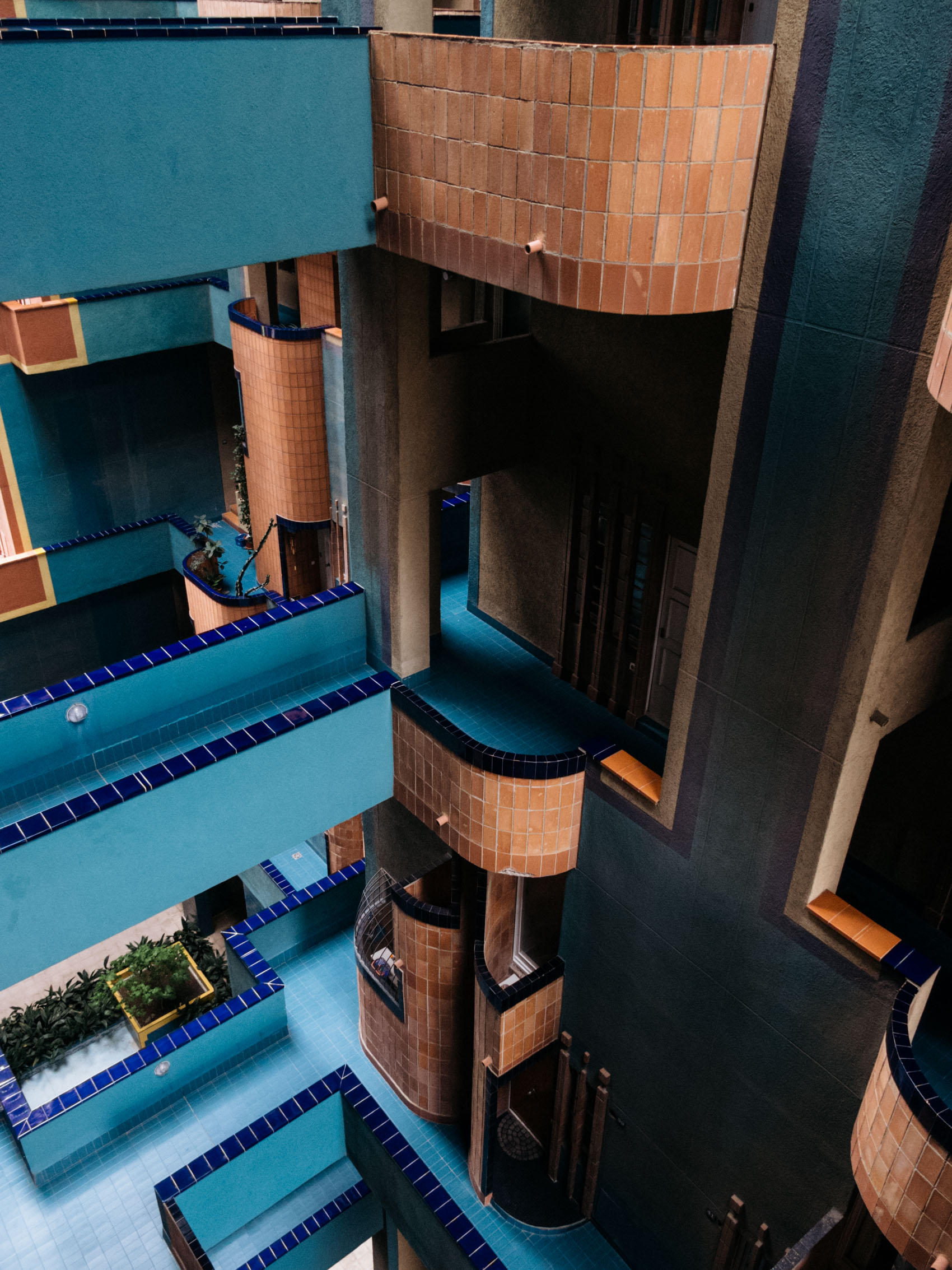 Ricardo Bofill's Walden 7 in the outskirts of Barcelona, Spain