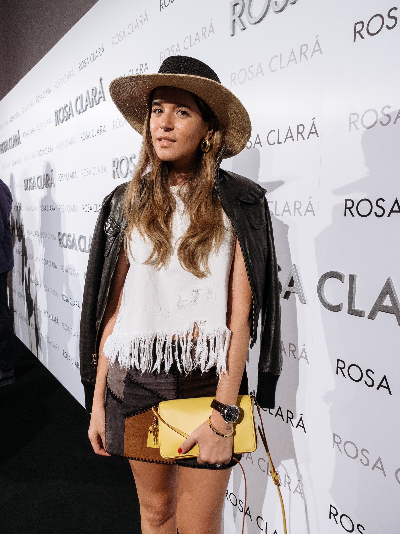 Blogger Maristella González at the Rosa Clará Bridal 2017 runway show in Barcelona
