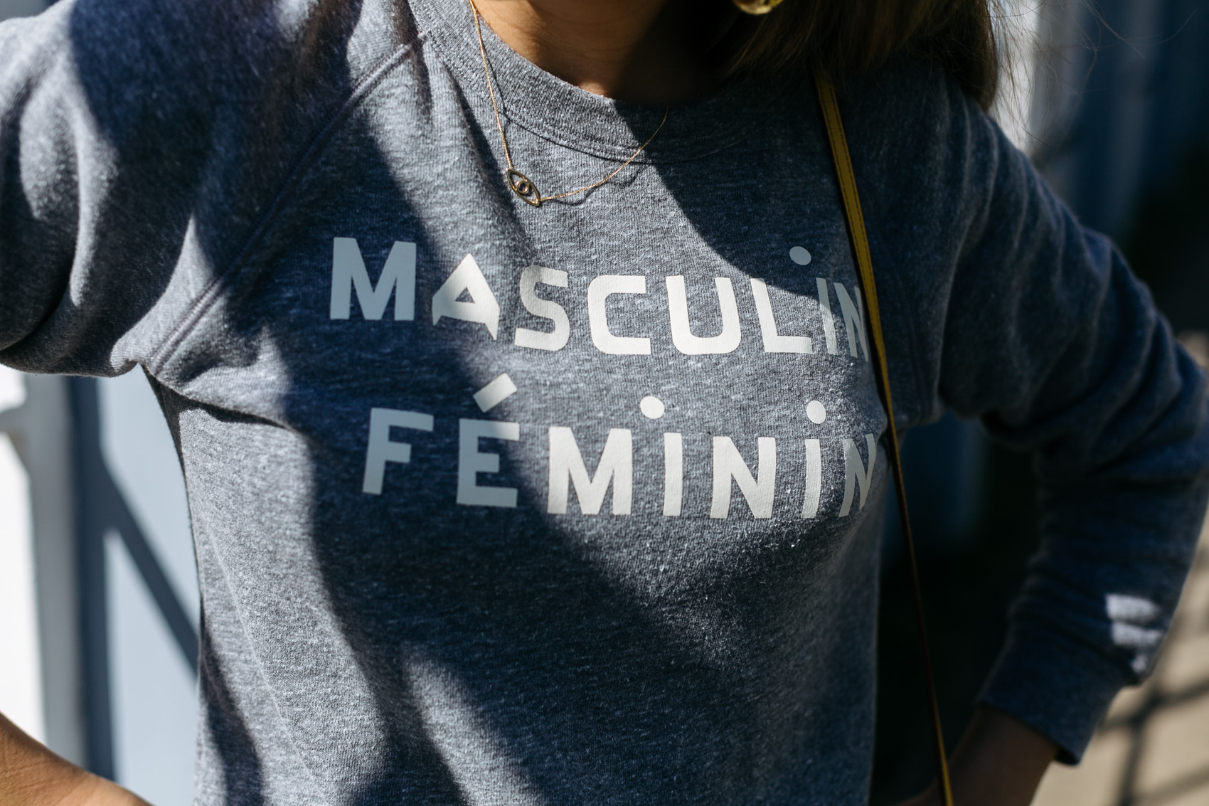 Clare V's Masculin Feminin sweatshirt in grey