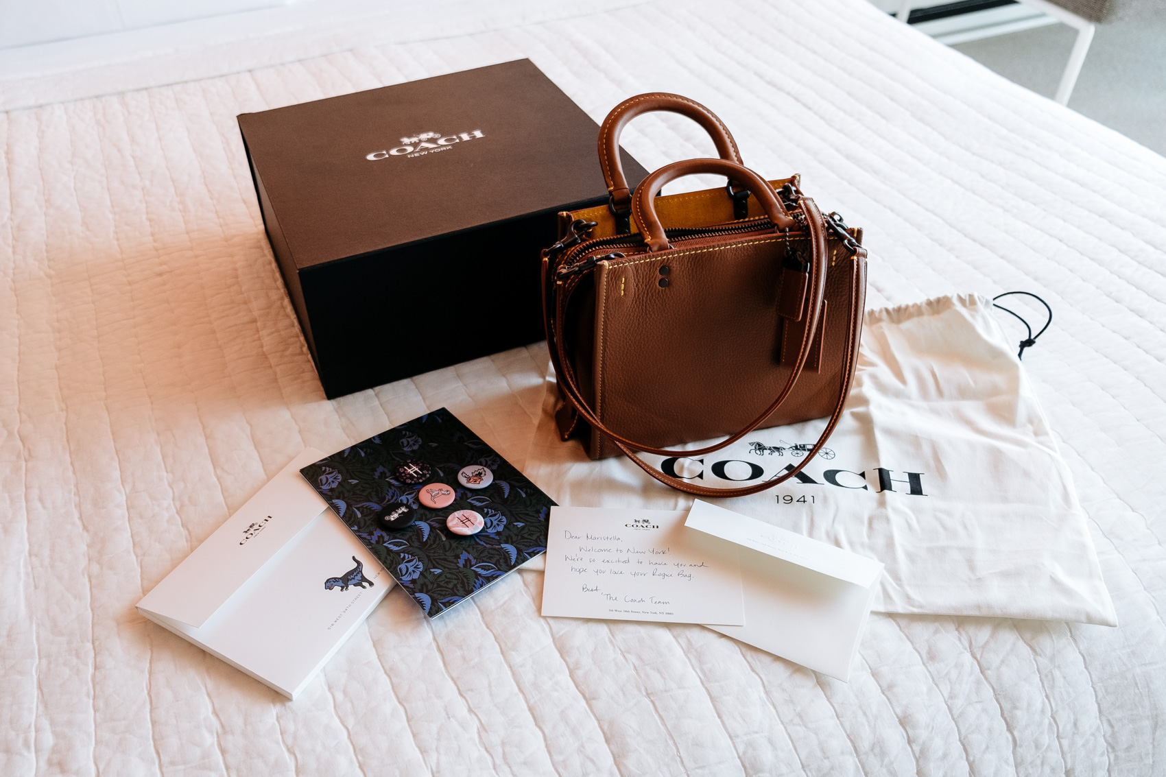 Coach present unboxing and invitation to the Summer High Line Party 2016