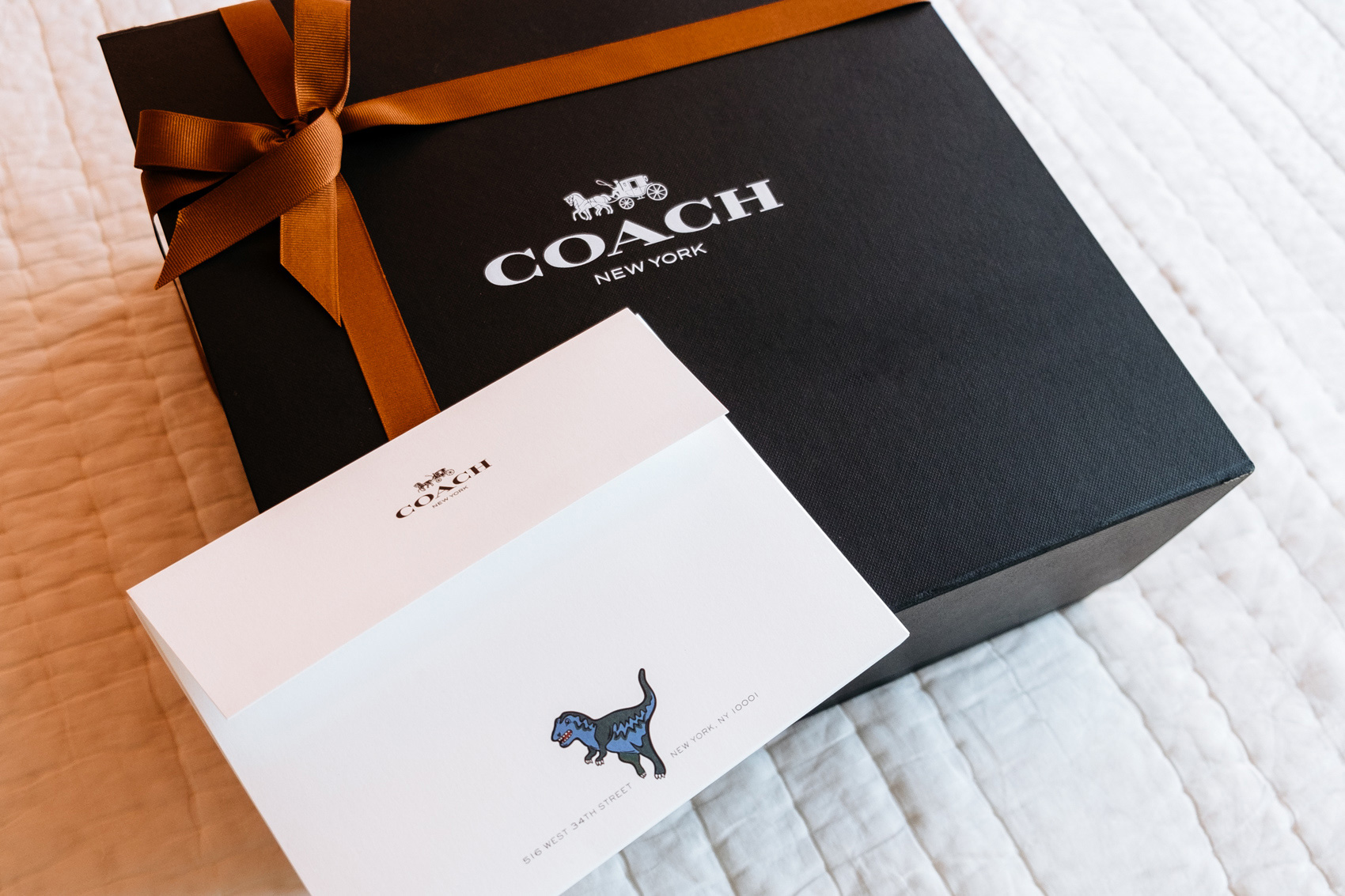 Coach gift box and invitation to the Summer High Line Party