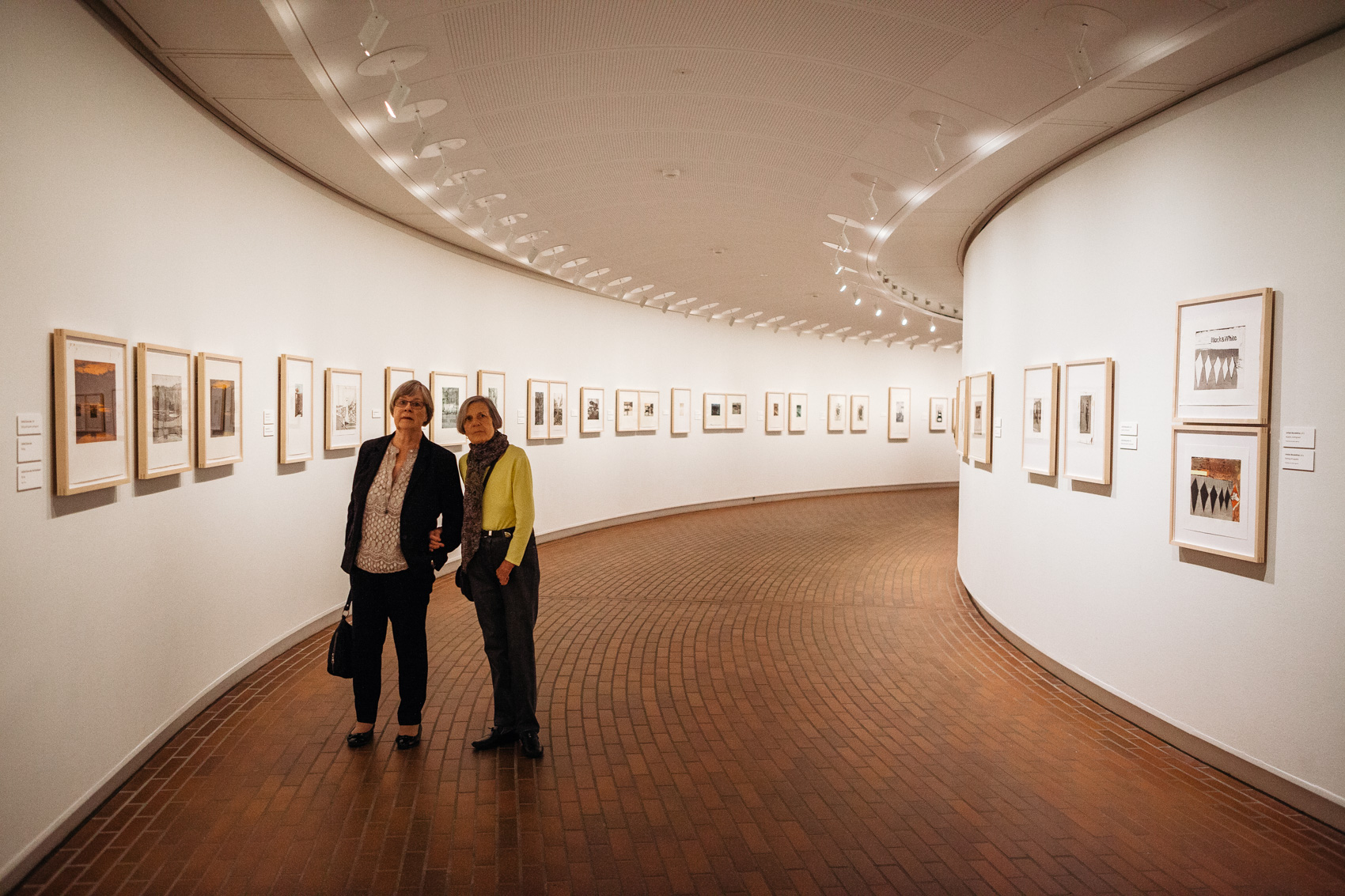 Visitors admire the art at the Louisiana Museum in Denmark