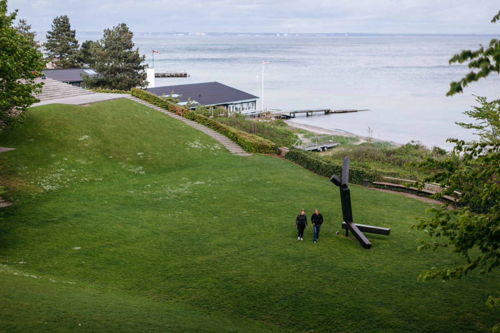 The Øresund Strait from the Louisiana Museum of Modern Art's outdoor garden