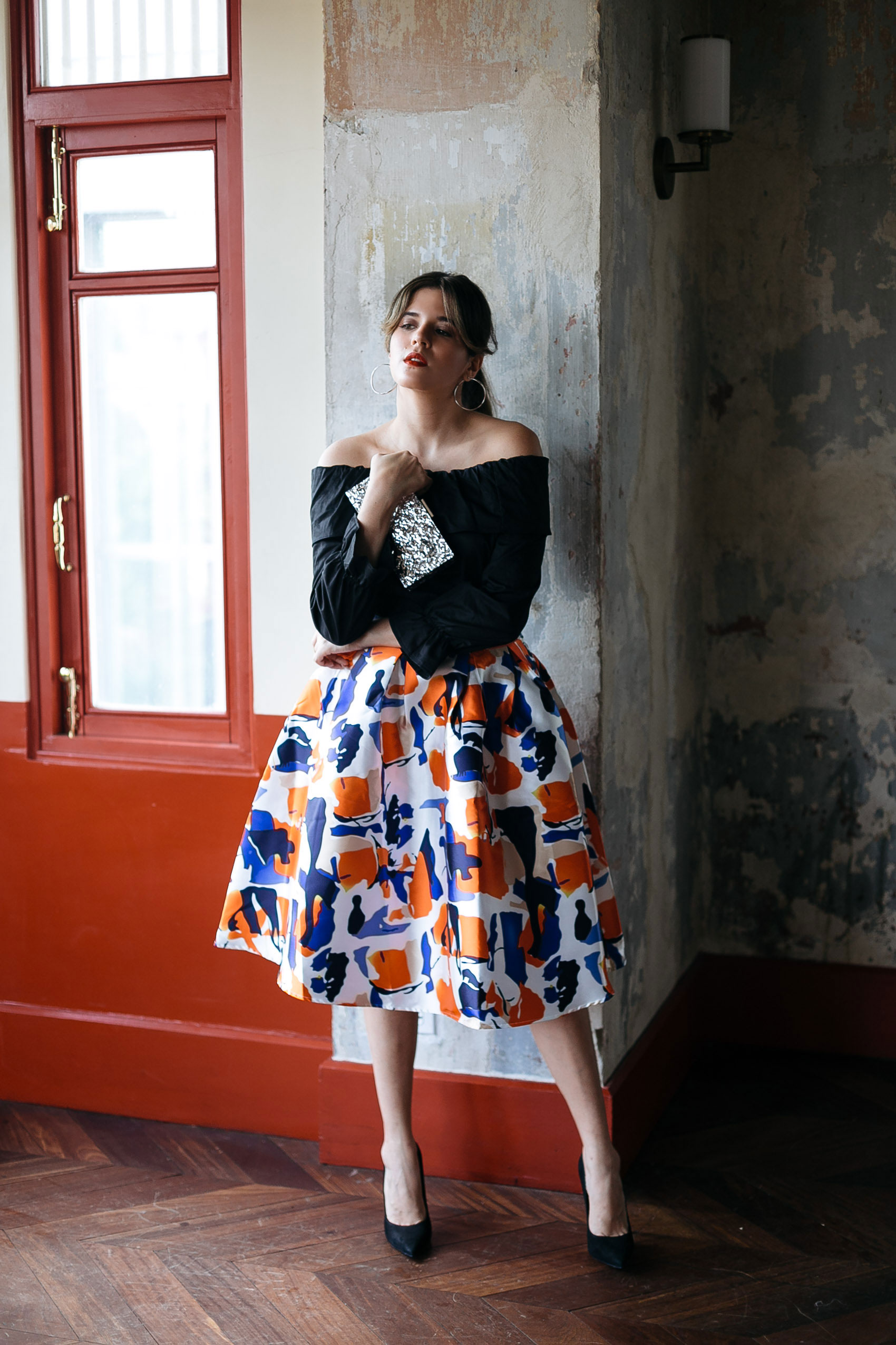 Big skirt New Year's Eve party outfit idea by Maristella
