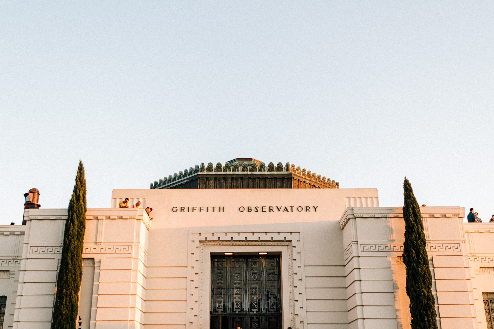 The Griffith Observatory's Art Deco façade 
