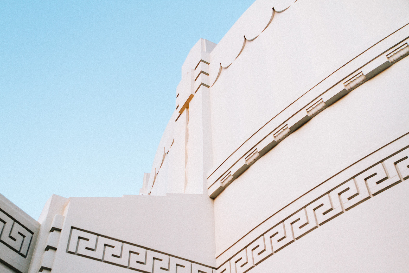 Art Deco details of the Griffith Observatory's exterior