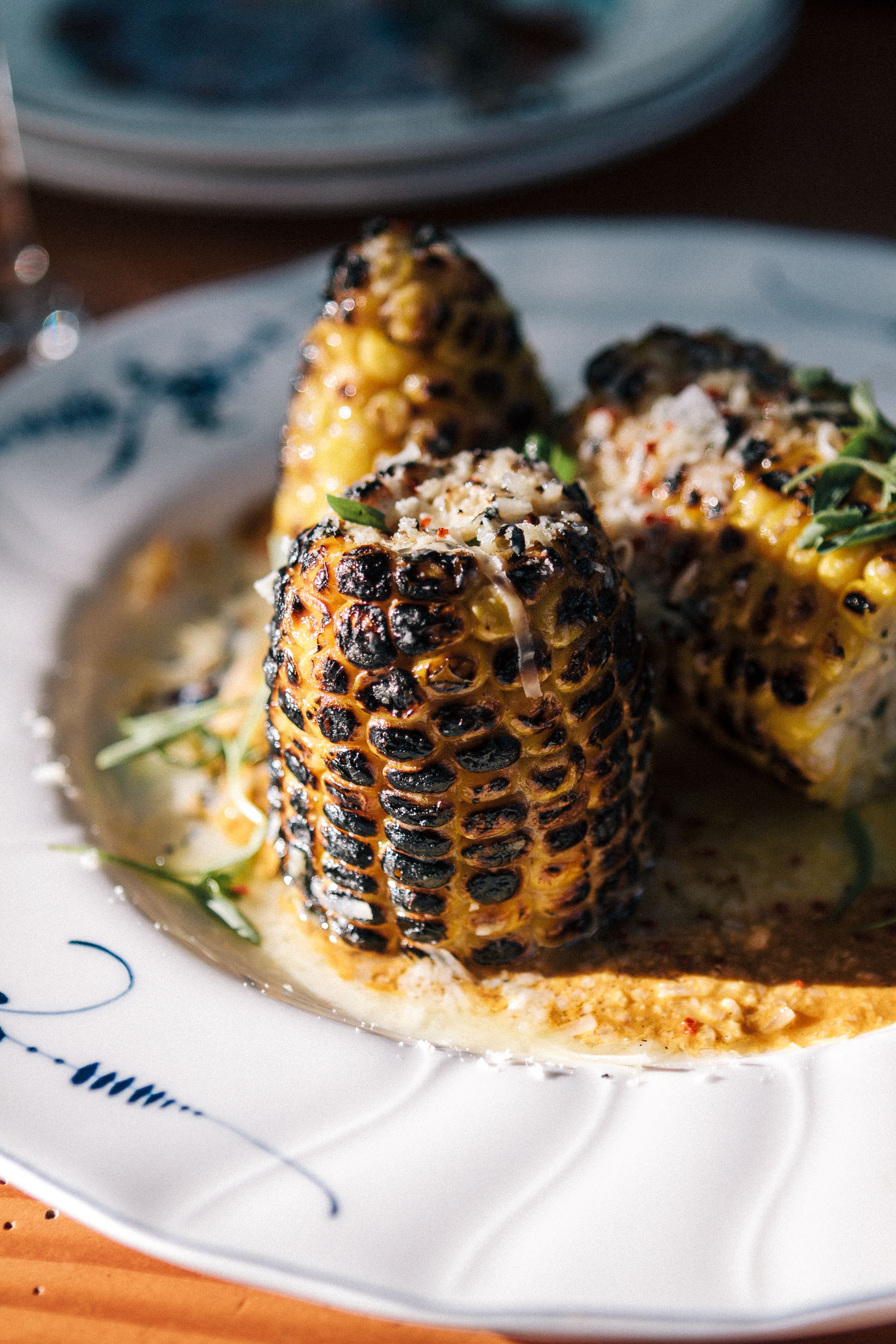 Grilled corn or elote at Commissary in The Line Hotel Los Angeles