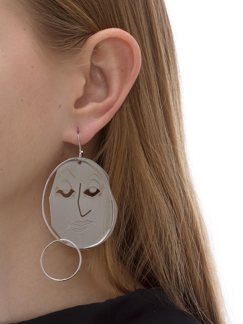 J.W.Anderson Moon Face earrings