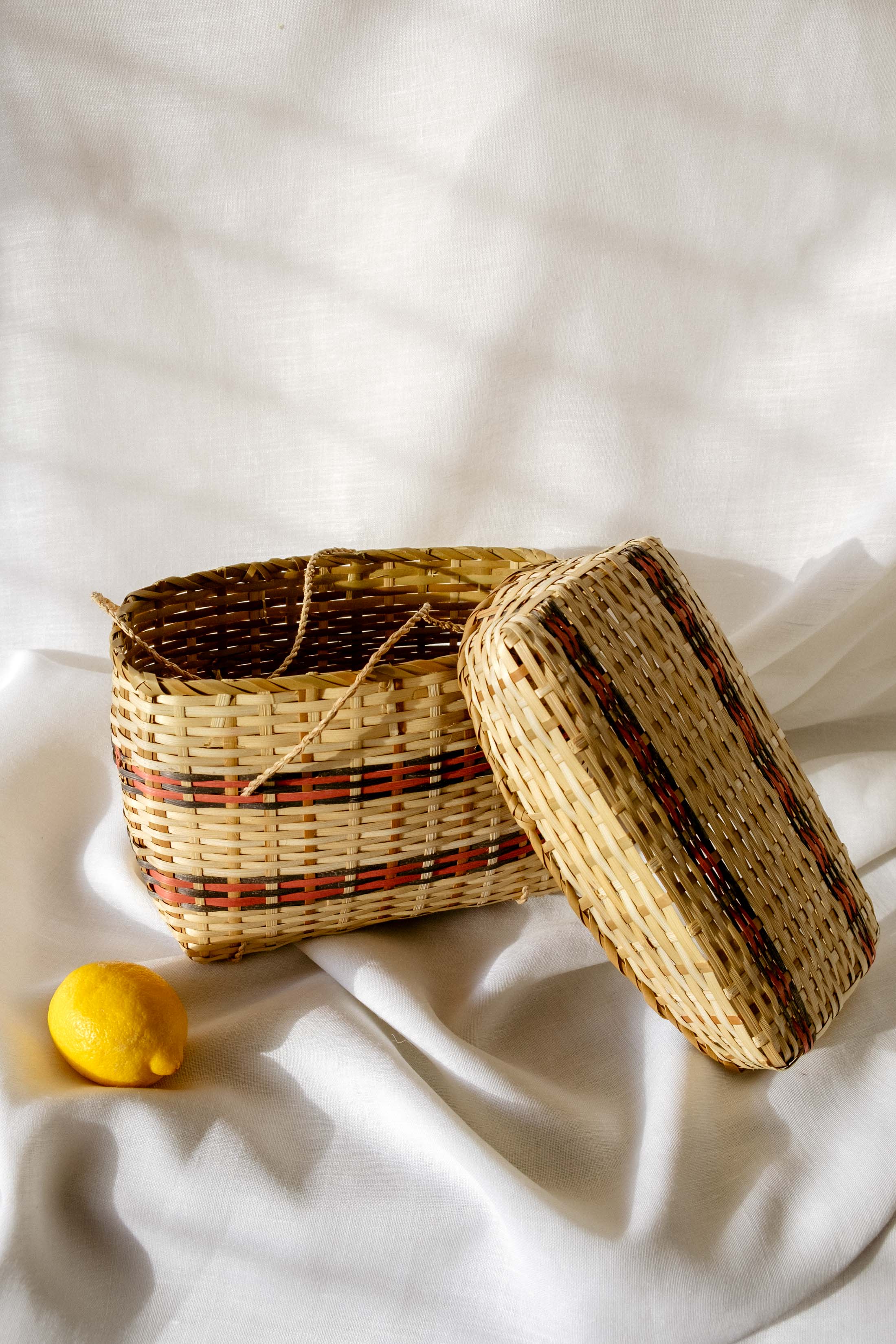 Basket bag with lid from El Valle de Antón's Sunday market in Panama