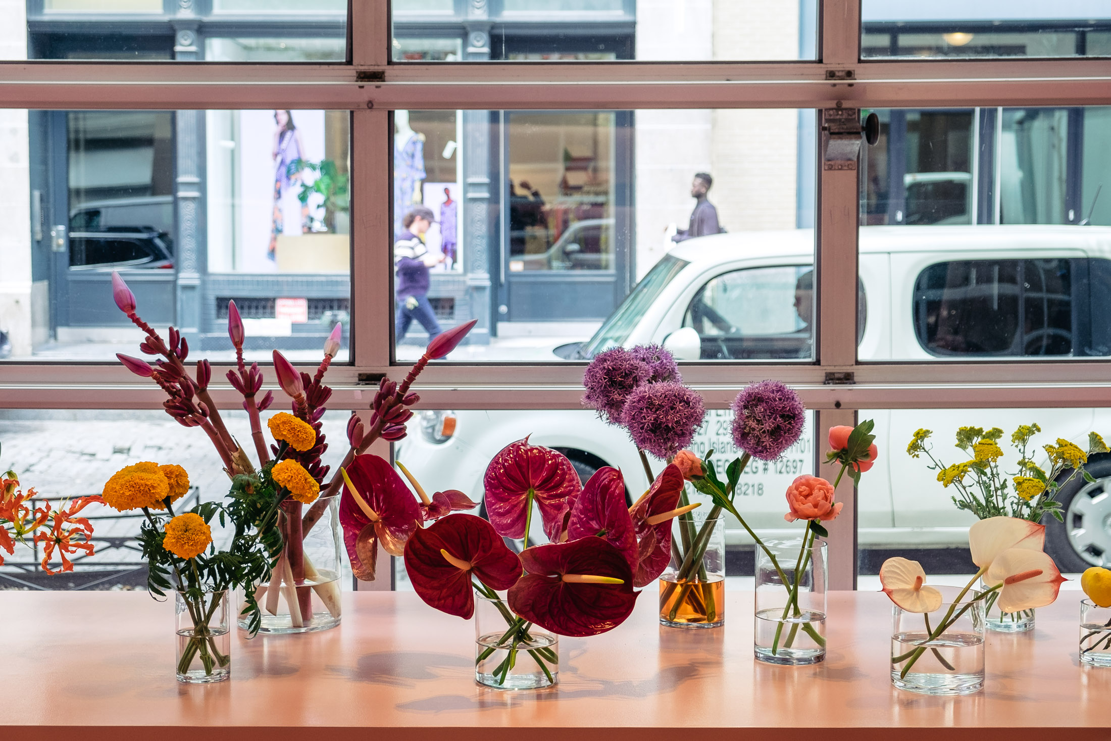 Flowers by Brrch Floral at the Mansur Gavriel Flower Shop in New York