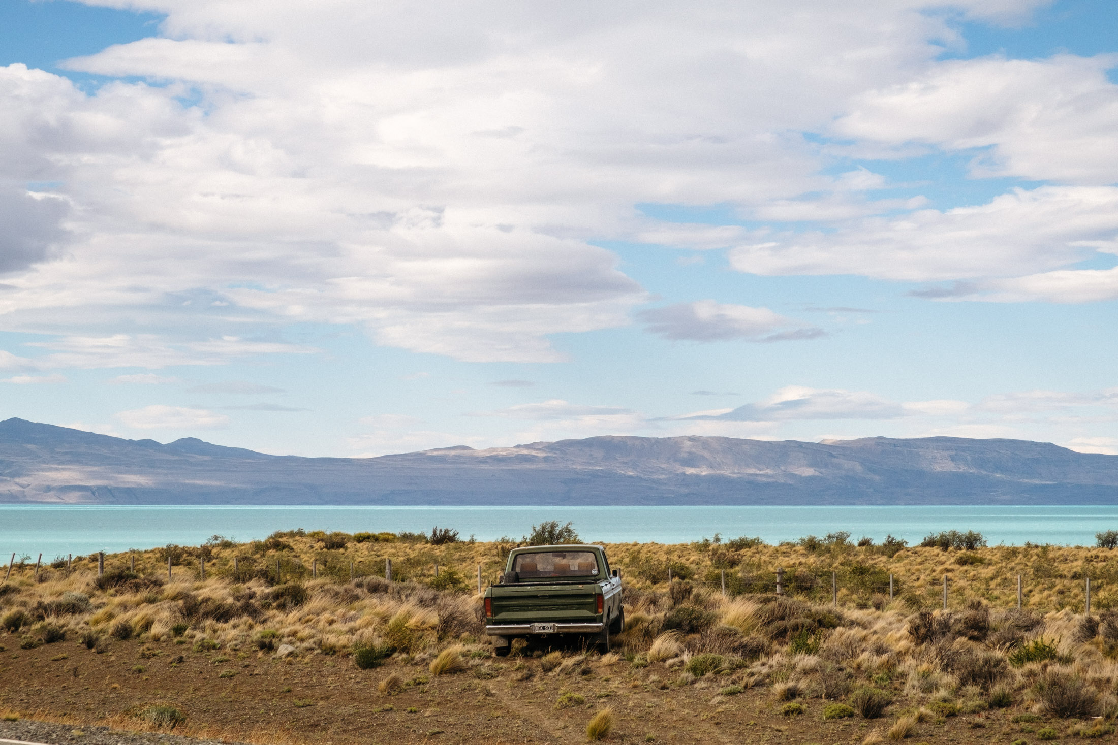 Patagonian landscape with Lake Argentina