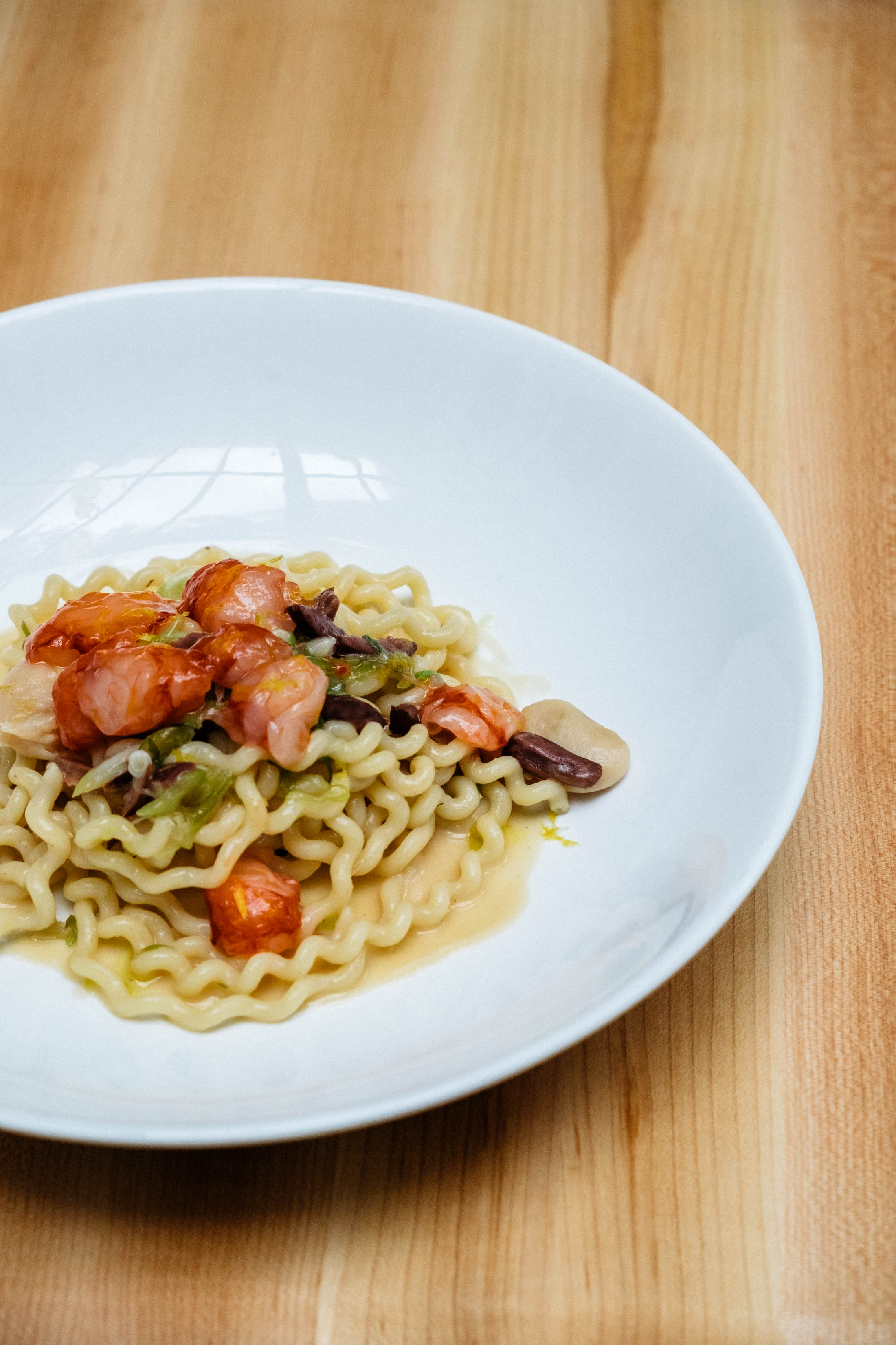 Fusilli Lunghi with Mediterranean Shrimp by Chef Carlo Bigi of Gemma in the Bowery Hotel New York