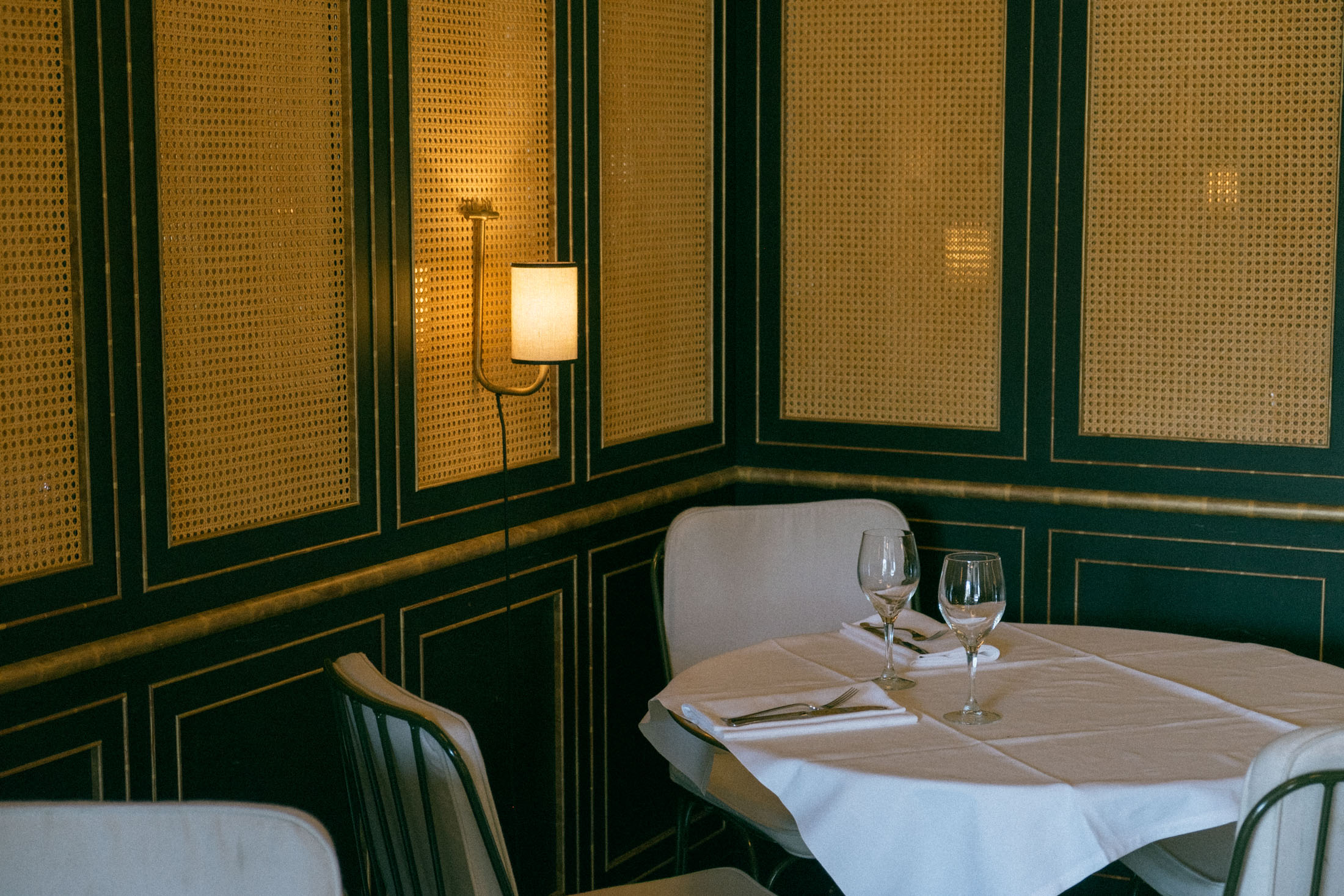 Decor at LouLou Restaurant in Paris