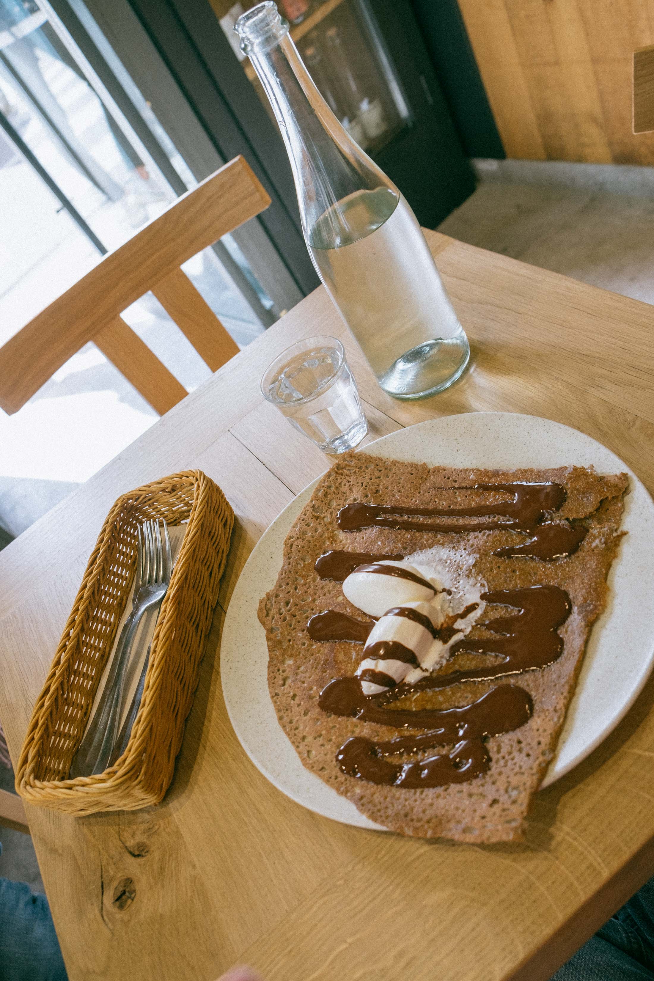 Breizh Café has gluten free crepes in Paris' Le Marais neighborhood