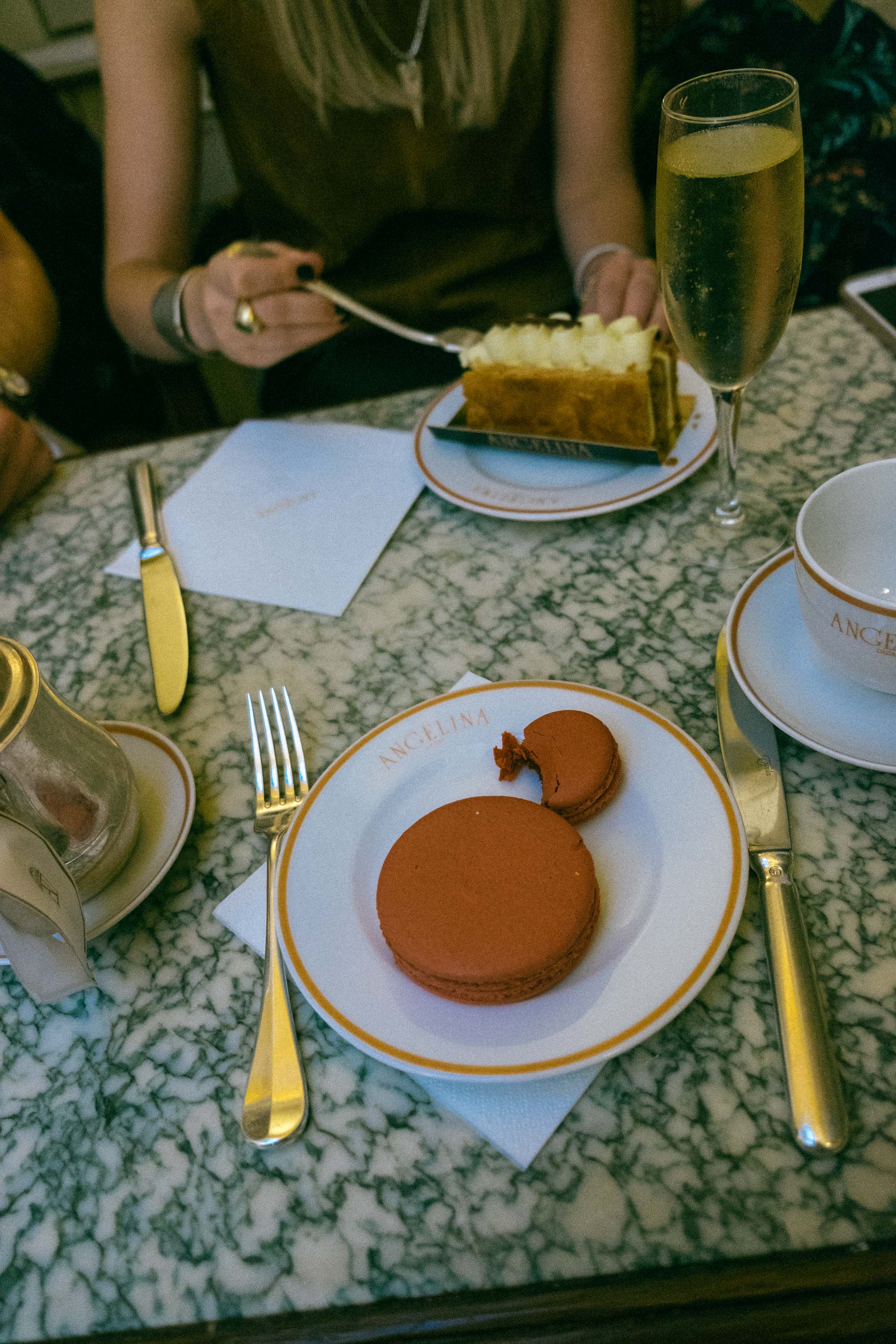Desserts at Angelina in Paris