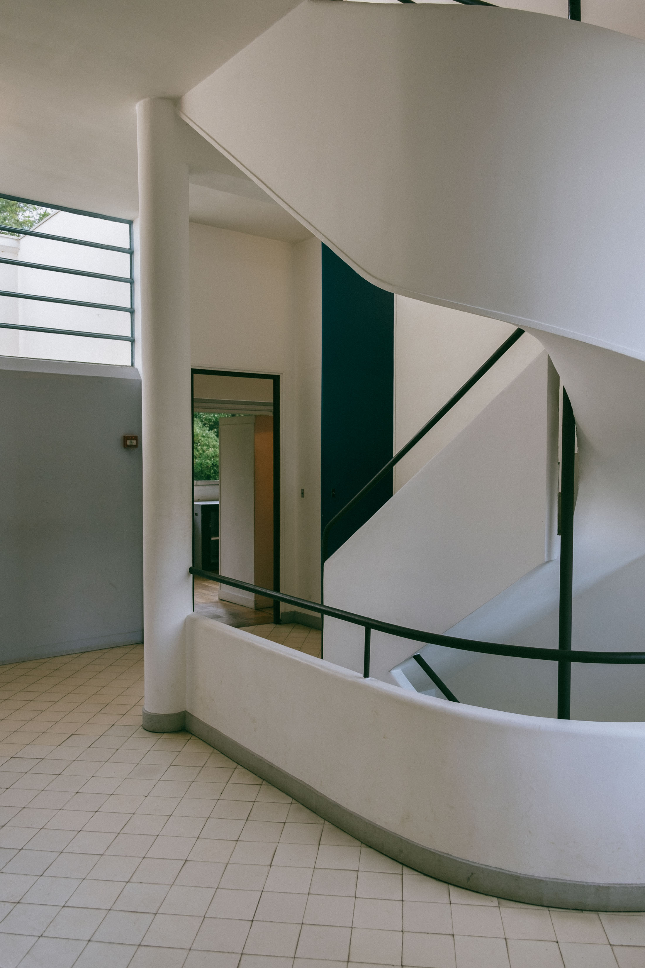 Staircase in Le Corbusier's Villa Savoye