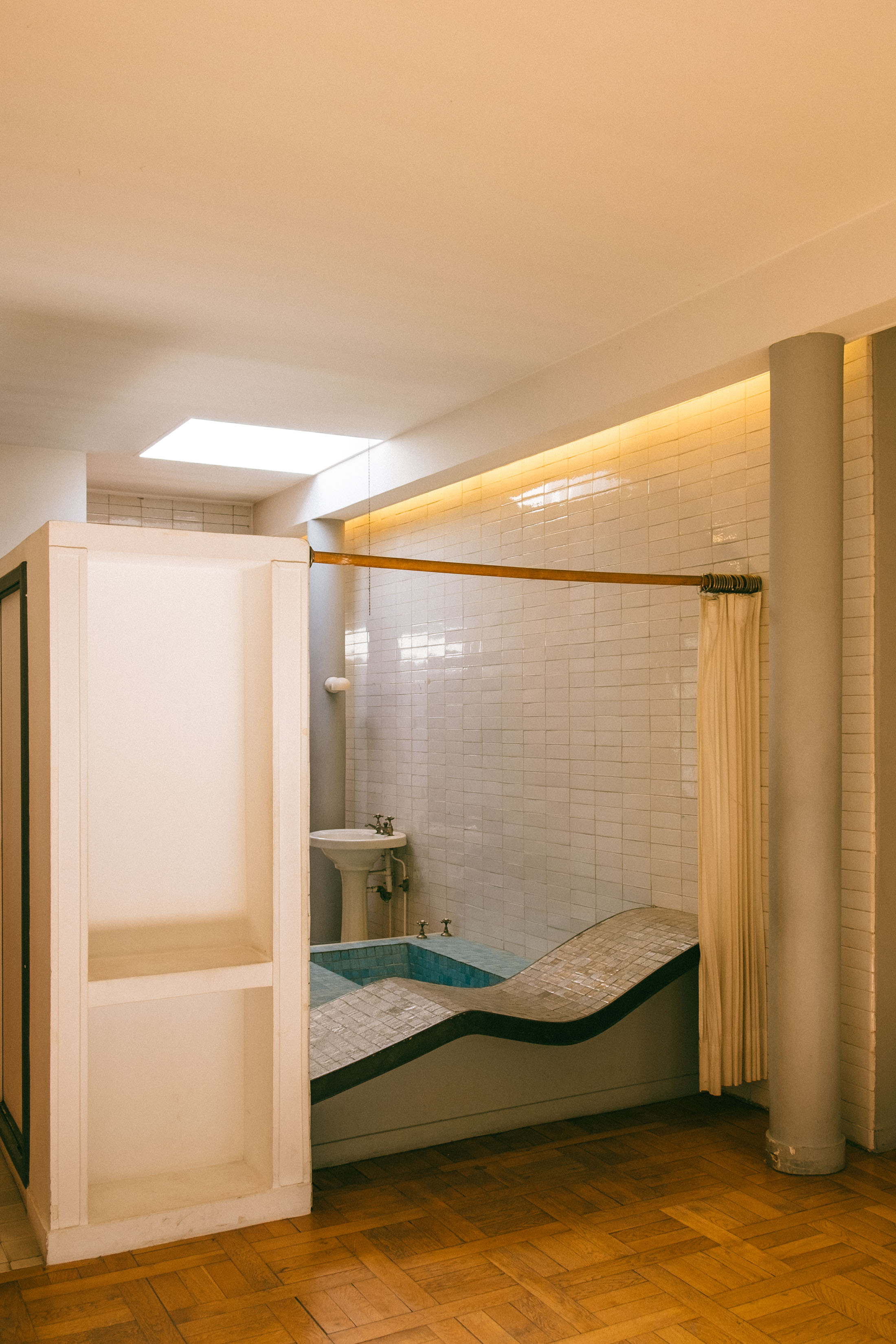 Bathroom at Le Corbusier's Villa Savoye